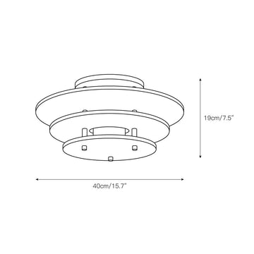 Gatsby Alabaster Ceiling Lamp – detail 5 — Dimension drawings 2