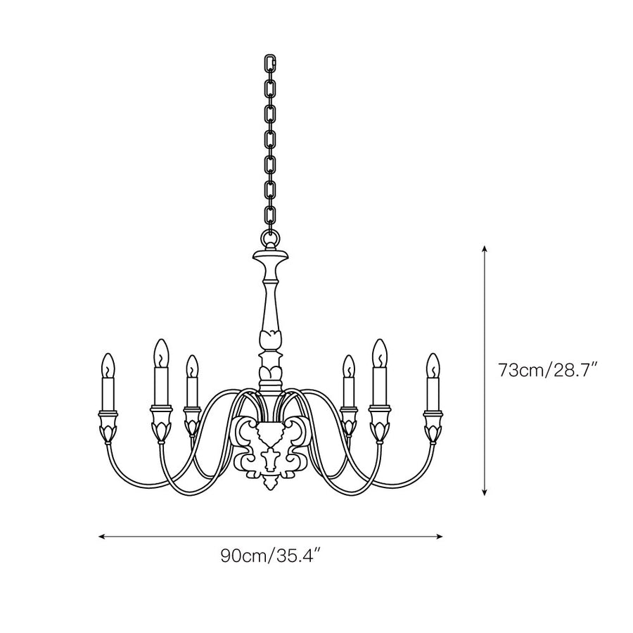Geovanna Chandelier – detail 3 — Dimension drawings 1
