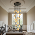 Load image into Gallery viewer, Alabaster Balls Cluster Chandelier