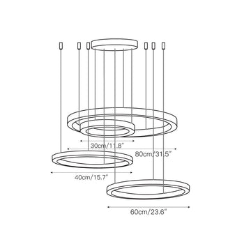 Gianni Chandelier – detail 8 — Dimension drawings 5