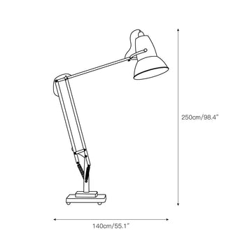 Giant Floor Lamp – detail 3 — Dimension drawings 1