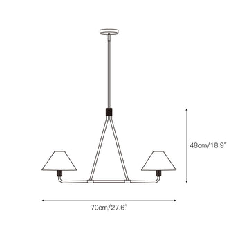 Beatrix Chandelier – detail 3 — Dimension drawings 1