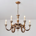Load image into Gallery viewer, Giltwood Wood Chandelier