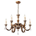 Load image into Gallery viewer, Giltwood Wood Chandelier