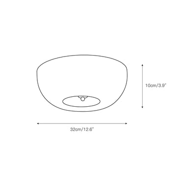 Glass Button Ceiling Lamp – detail 3 — Dimension drawings 1