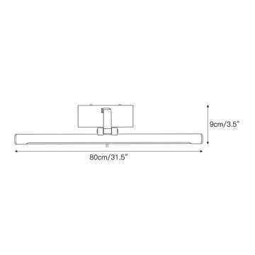 Goya Brass Plug-in Wall Sconce – detail 3 — Dimension drawings 1