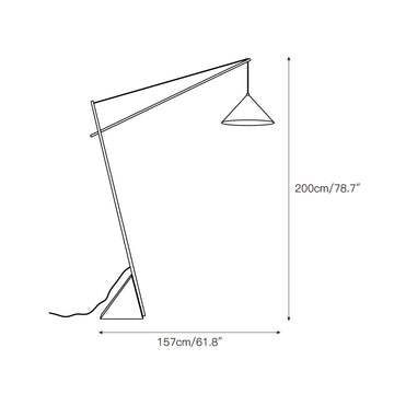 Grande Travertine Floor Lamp – detail 4 — Dimension drawings 1