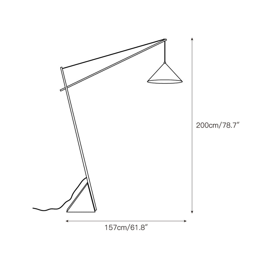 Grande Travertine Floor Lamp – detail 4 — Dimension drawings 1