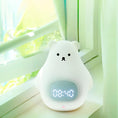 Load image into Gallery viewer, Great White Bear Alarm Clock Night Light (built-in battery)