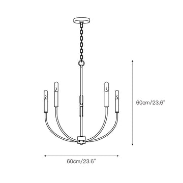 Greenwich Chandelier – detail 3 — Dimension drawings 1