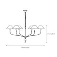 Load image into Gallery viewer, Griffin Staggered Tail Chandelier