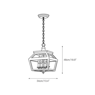 Haiden Pendant Lamp – detail 3 — Dimension drawings 1