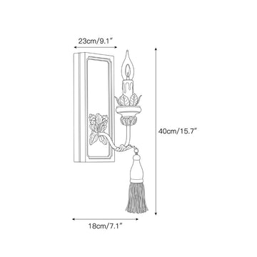 Halcolite Wall Sconce – detail 3 — Dimension drawings 1