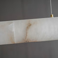 Laad afbeelding in galerij, Halima Lineaire Albast Kroonluchter