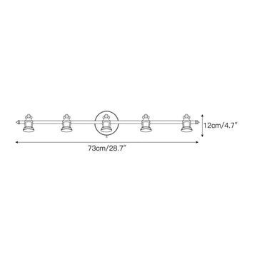 Halophane Brass Plug-in Wall Sconce – detail 7 — Dimension drawings 5