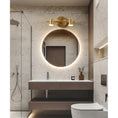 Load image into Gallery viewer, Halophane Brass Wall Lamp