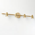 Load image into Gallery viewer, Halophane Brass Wall Lamp