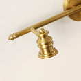 Load image into Gallery viewer, Halophane Brass Wall Lamp