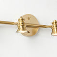 Load image into Gallery viewer, Halophane Brass Wall Lamp