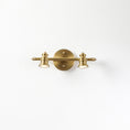 Load image into Gallery viewer, Halophane Brass Wall Lamp