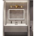 Load image into Gallery viewer, Halophane Brass Wall Lamp