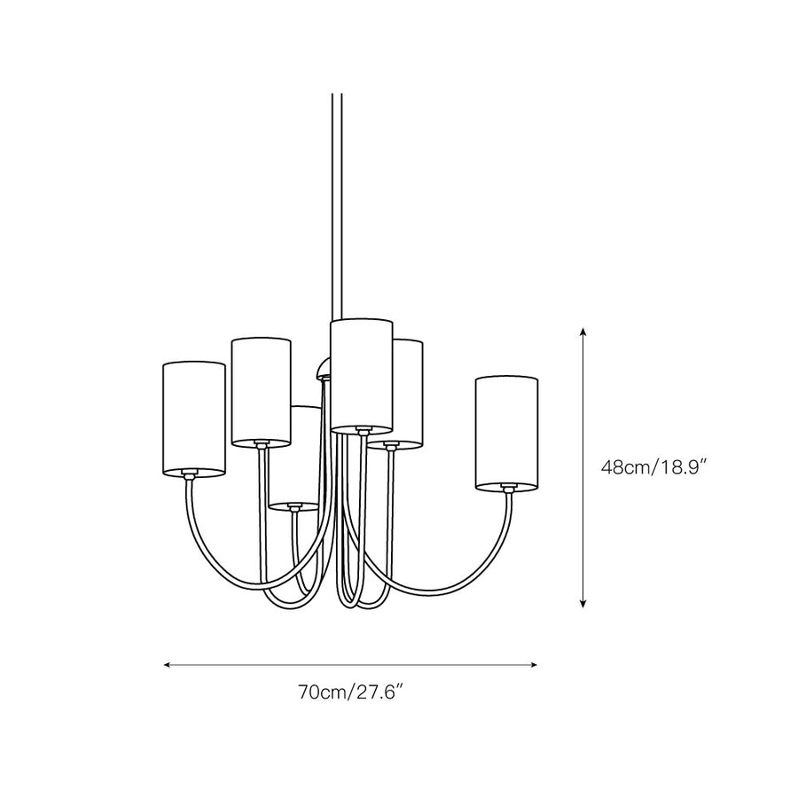 Harlem Chandelier – detail 3 — Dimension drawings 1