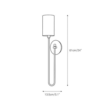 Harlem Wall Lamp – detail 3 — Dimension drawings 1