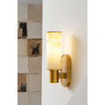 Load image into Gallery viewer, Harlin Vertical Alabaster Sconce