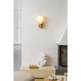 Load image into Gallery viewer, Harlin Vertical Alabaster Sconce