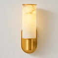 Load image into Gallery viewer, Harlin Vertical Alabaster Sconce
