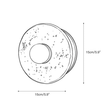 Haven Travertine Wall Sconce – detail 3 — Dimension drawings 1