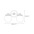 Load image into Gallery viewer, Hayes Glass Ball Wall Sconce