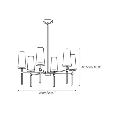 Haynes Chandelier – detail 3 — Dimension drawings 1