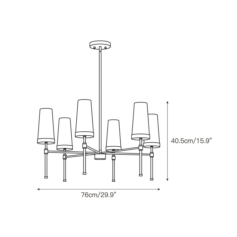 Haynes Chandelier – detail 3 — Dimension drawings 1