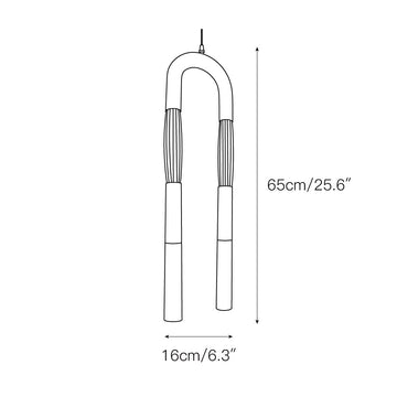 Head Antonia Pendant Lamp – detail 3 — Dimension drawings 1