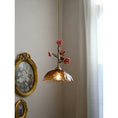 Load image into Gallery viewer, Heirloom Glass Rose Pendant Lamp