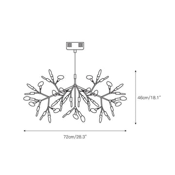 Heracleum Chandelier – detail 5 — Dimension drawings 2