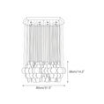 Load image into Gallery viewer, Hexagon Alabaster Tiered Rain Chandelier