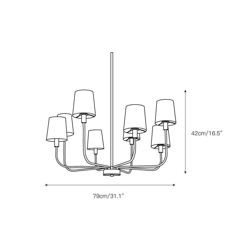 Hilbert Chandelier – detail 3 — Dimension drawings 1