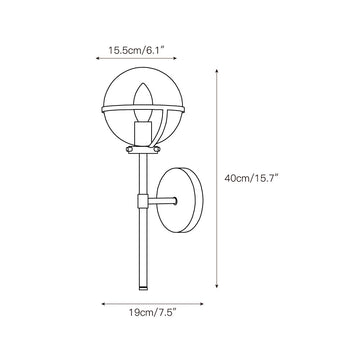 Hollis Wall Sconce – detail 4 — Dimension drawings 2