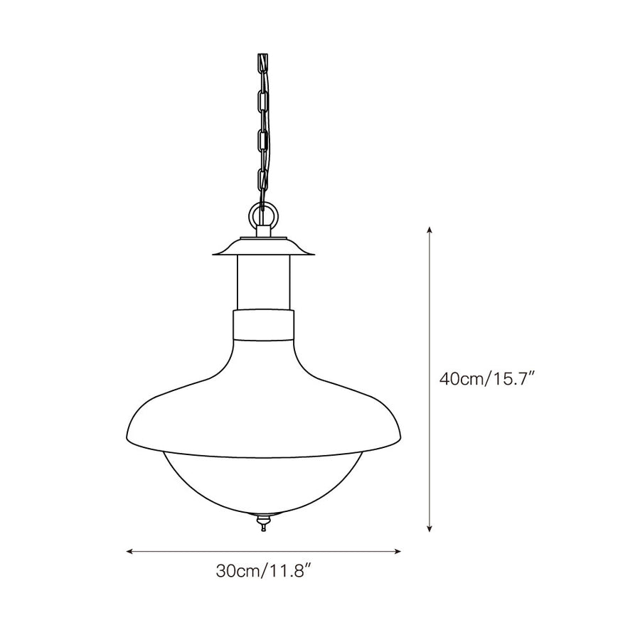 Holophane Pendant Lamp – detail 3 — Dimension drawings 1