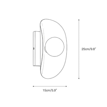 Hopper Wall Lamp – detail 4 — Dimension drawings 1