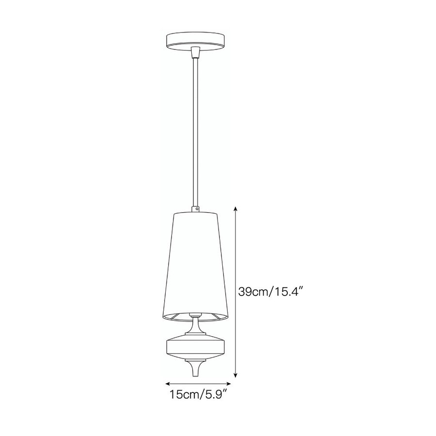 Hour Rho Pendant Lamp – detail 3 — Dimension drawings 1