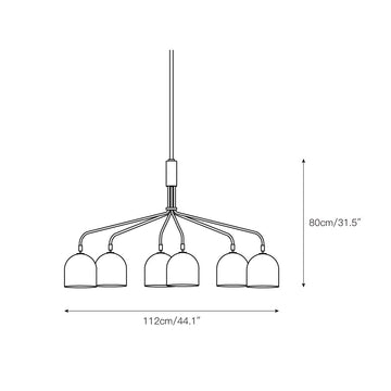 Howard Chandelier – detail 4 — Dimension drawings 2