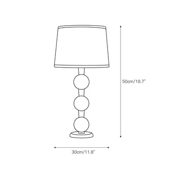 Hugo Barbell Table Lamp – detail 16 — Dimension drawings 1