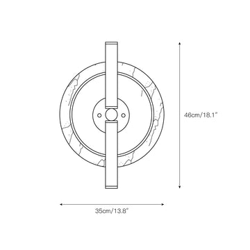 Ice Wall Lamp – detail 4 — Dimension drawings 1