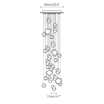 Ice Pier Pendant Lamp – detail 9 — Dimension drawings 7