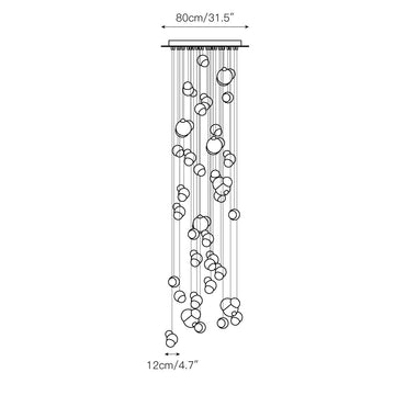 Ice Pier Pendant Lamp – detail 10 — Dimension drawings 8