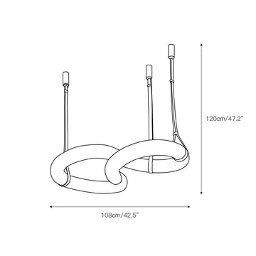 Infinity Alabaster Chandelier – detail 3 — Dimension drawings 1