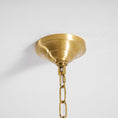 Load image into Gallery viewer, Brass Candle Crystal Chandelier